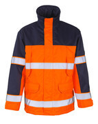 00930-880-141 Parka - pomarańcz hi-vis/granat