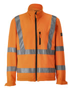 08005-159-14 Kurtka softshell - pomarańcz hi-vis 