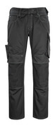 12179-203-0918 Spodnie z kieszeniami na kolanach - czerń/ciemny antracyt