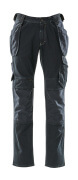 15131-207-86 Dżinsy z kieszeniami wiszącymi - ciemno niebieski denim