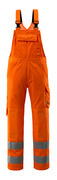 16869-860-14 Ogrodniczki z kieszeniami na kolanach - pomarańcz hi-vis 