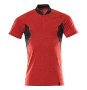 18083-801-20209 Koszulka Polo - czerwień nakrapiany kubańska/czerń