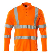 18283-995-14 Koszulka polo z długimi rękawami - pomarańcz hi-vis 