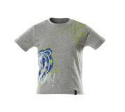 18982-965-08 T-shirt dla dzieci - szary nakrapiany