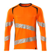 19081-771-14010 T-Shirt z długimi rękawami - pomarańcz hi-vis/ciemny granat