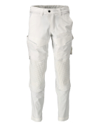 22079-605-06 Spodnie z kieszeniami na kolanach - biel