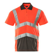 50117-949-A49 Koszulka Polo - czerwień hi-vis/ciemny antracyt