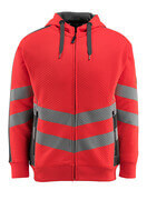 50138-932-14010 Bluza z Kapturem z zamkiem błyskawicznym - pomarańcz hi-vis/ciemny granat