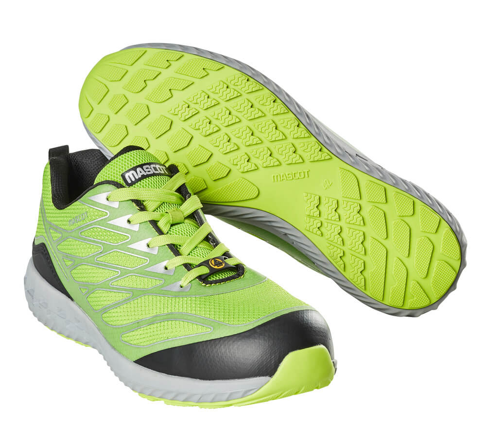 F0301-909-37880 Obuwie ochronne - limonka/srebrny